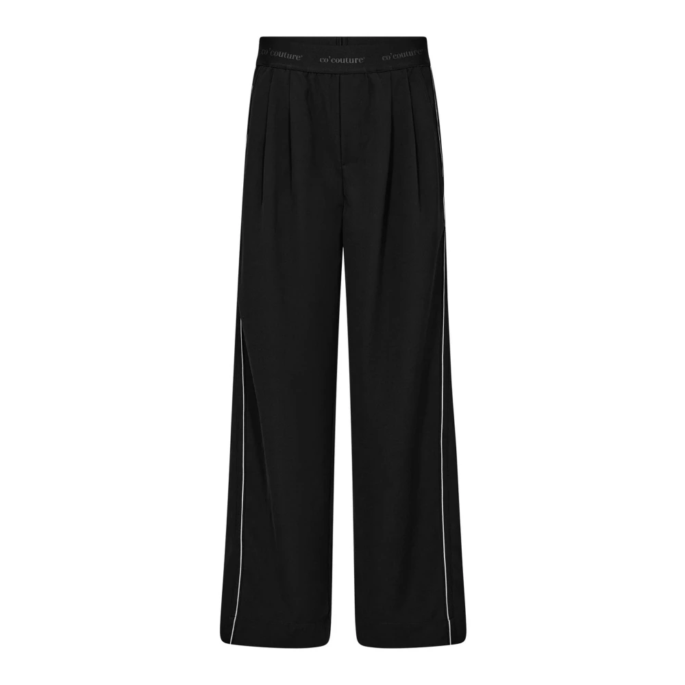 Co'couture Women's Black Wide Trousers - Wide Trousers - M - Trousers