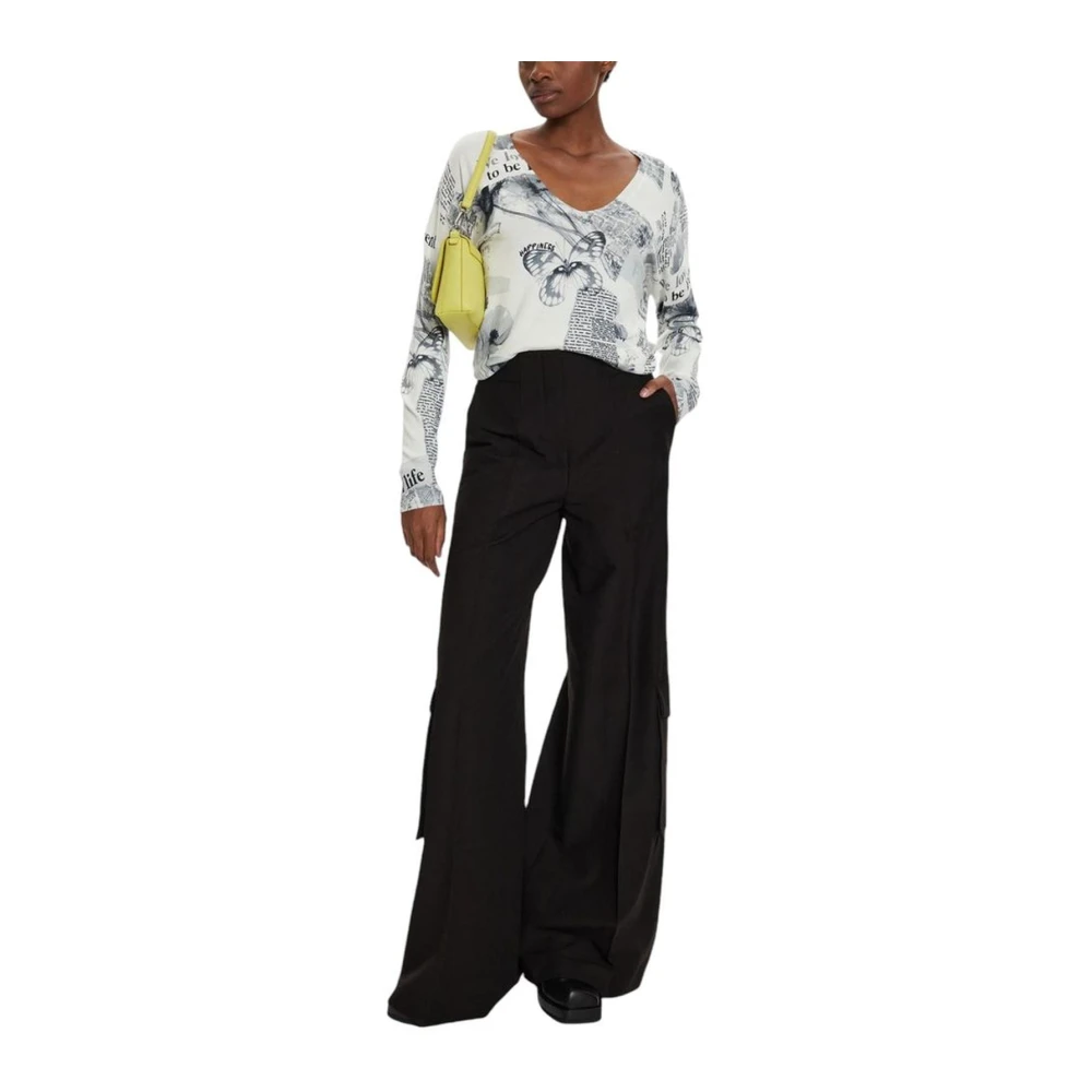 Desigual Gebreide top voor vrouwen White Dames