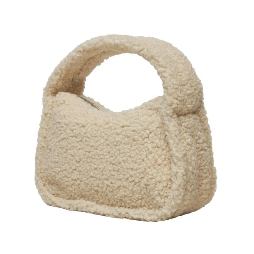 Calvin Klein Jeans Sherpa Mini Zip Eco-Vriendelijke Handtas Beige Dames