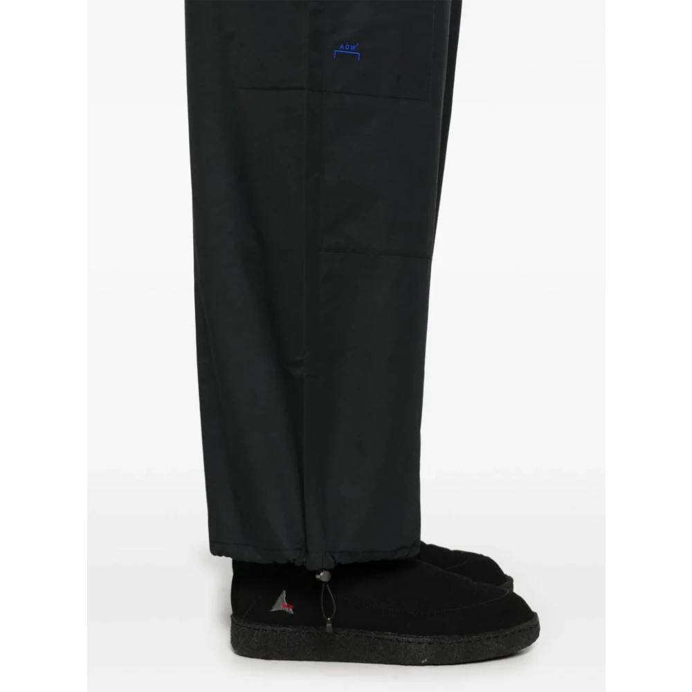 A-Cold-Wall Wijde Pijp Zwarte Katoenen Broek Black Heren