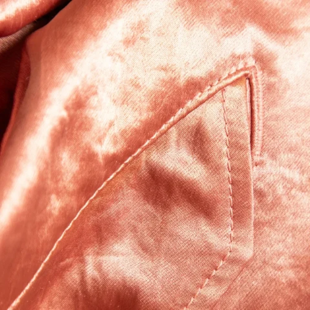 Gucci Vintage Pre-owned Satin outerwear Pink Dames