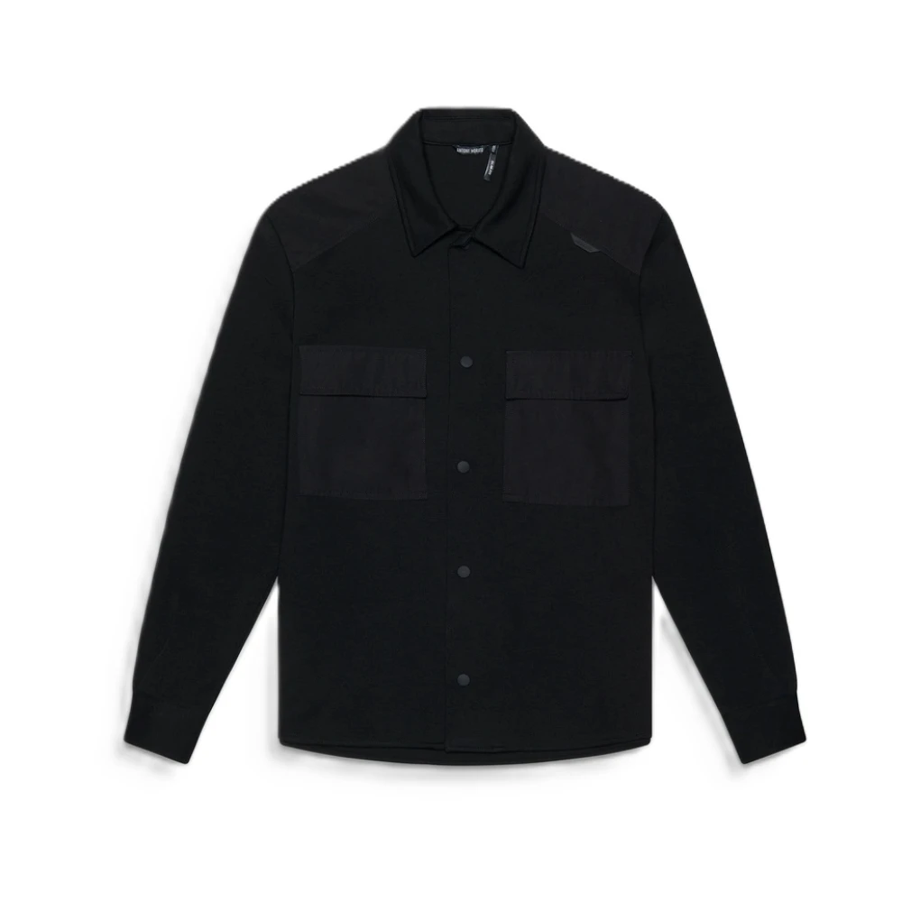 Antony Morato Katoenmix Regular Fit Overshirt Black Heren