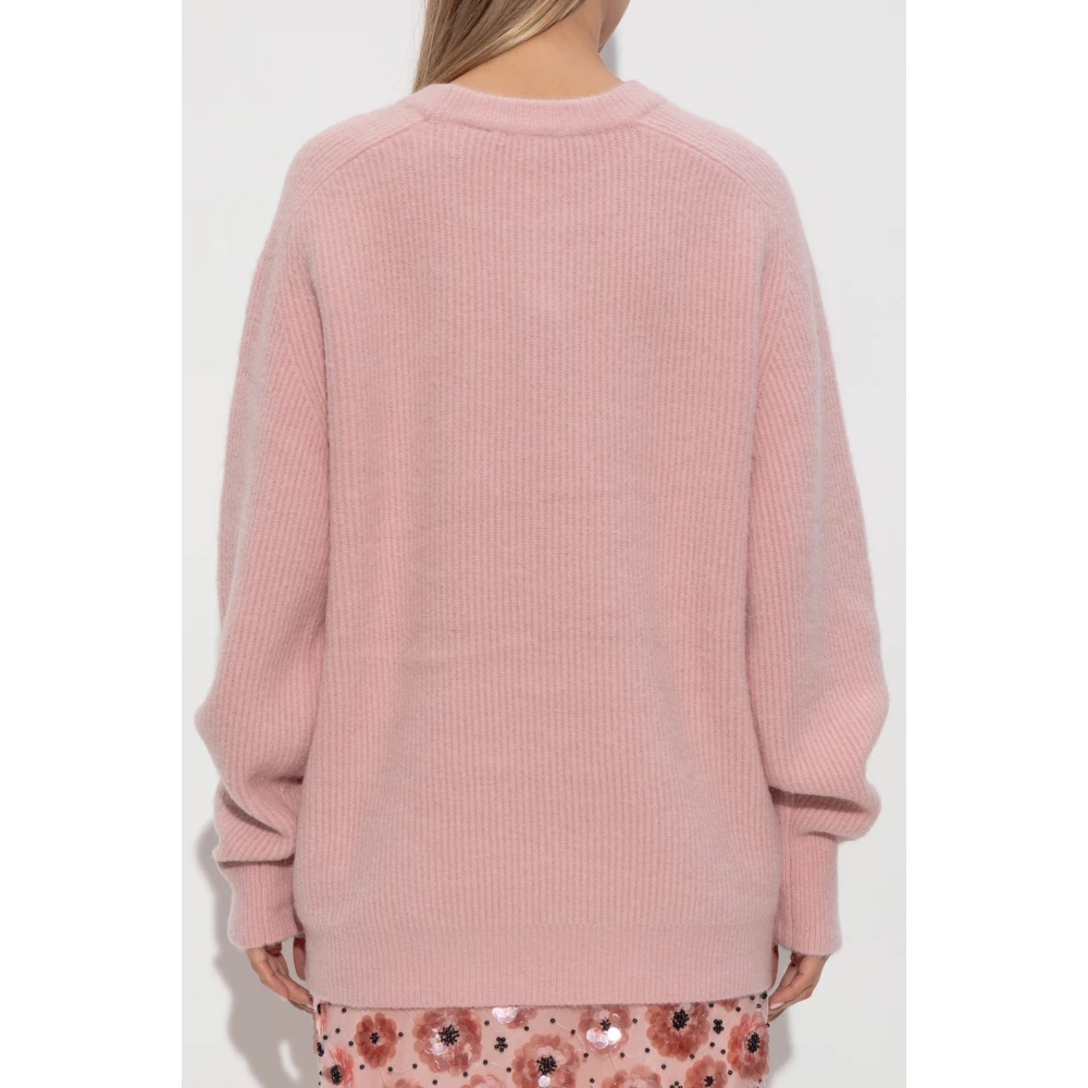 Rotate Birger Christensen Trui met logo Pink Dames