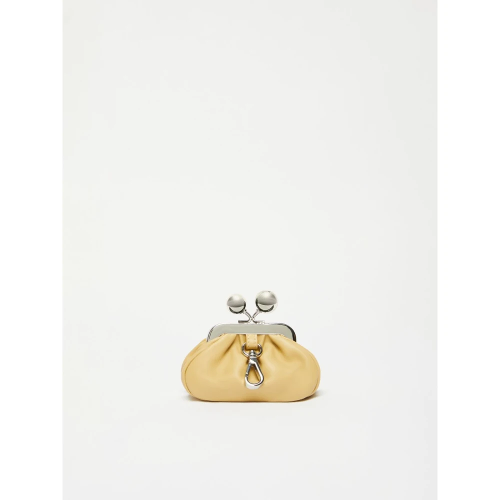 Max Mara Weekend Diomede Mini Leren Schoudertas Yellow Dames