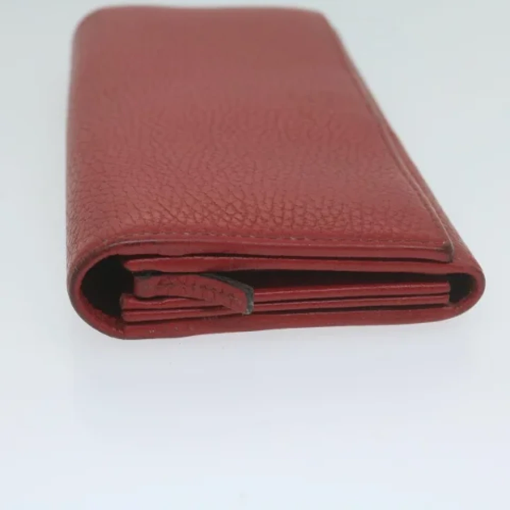 Gucci Vintage Pre-owned Leather wallets Red Dames
