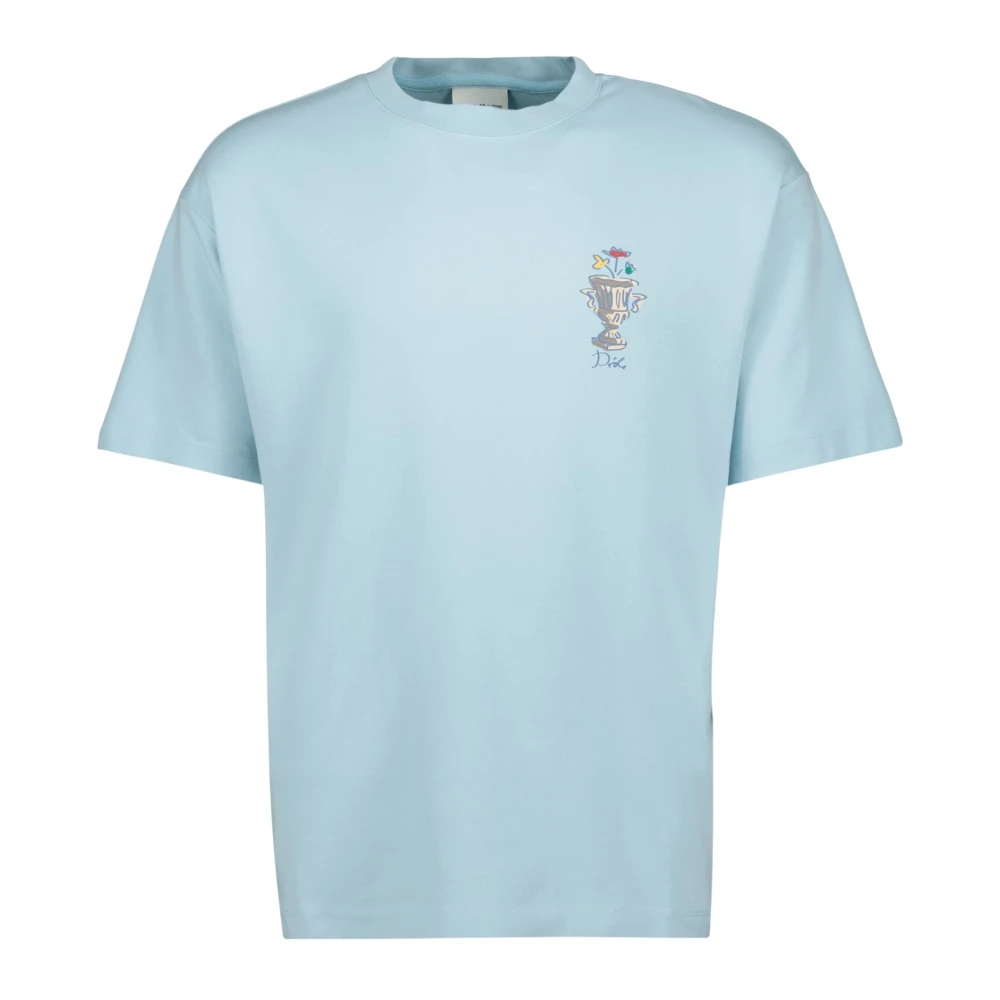 Drole de Monsieur Lichtblauwe T-shirt Vaas Lente-Zomer 2025 Blue Heren