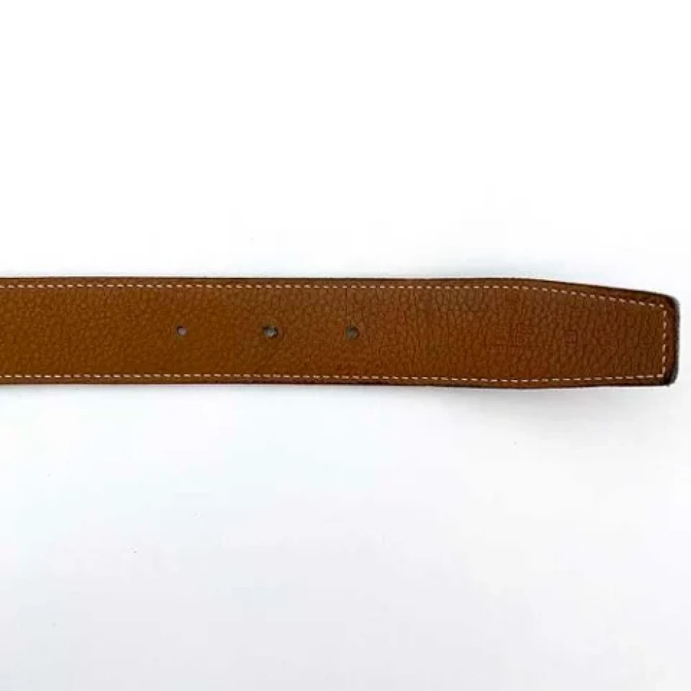 Hermès Vintage Pre-owned Leather belts Black Heren