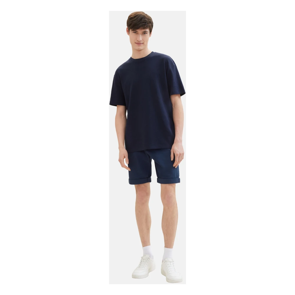 Tom Tailor Casual Elegant Chino Shorts voor Mannen Blue Heren