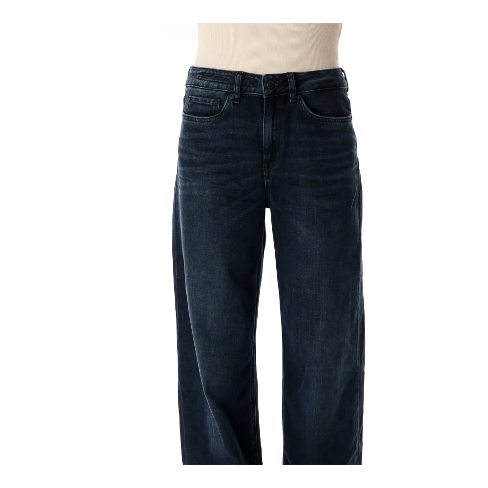 drykorn Wijde Jeans met Middelhoge Taille Blue Dames