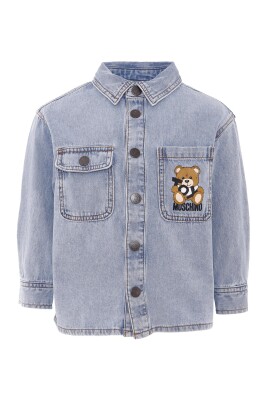 teddy-bear-long-sleeves-denim-shirt