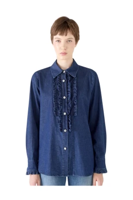 Camicia Gale regular i chambray stretch used