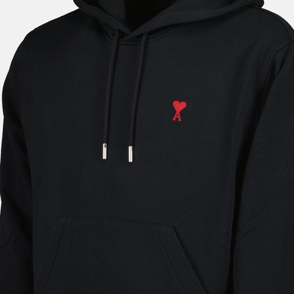 Ami Paris Heart Hoodie Black Heren