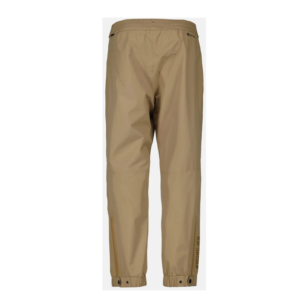 Moncler Beige Technische Broek Rechte Snit Beige Heren