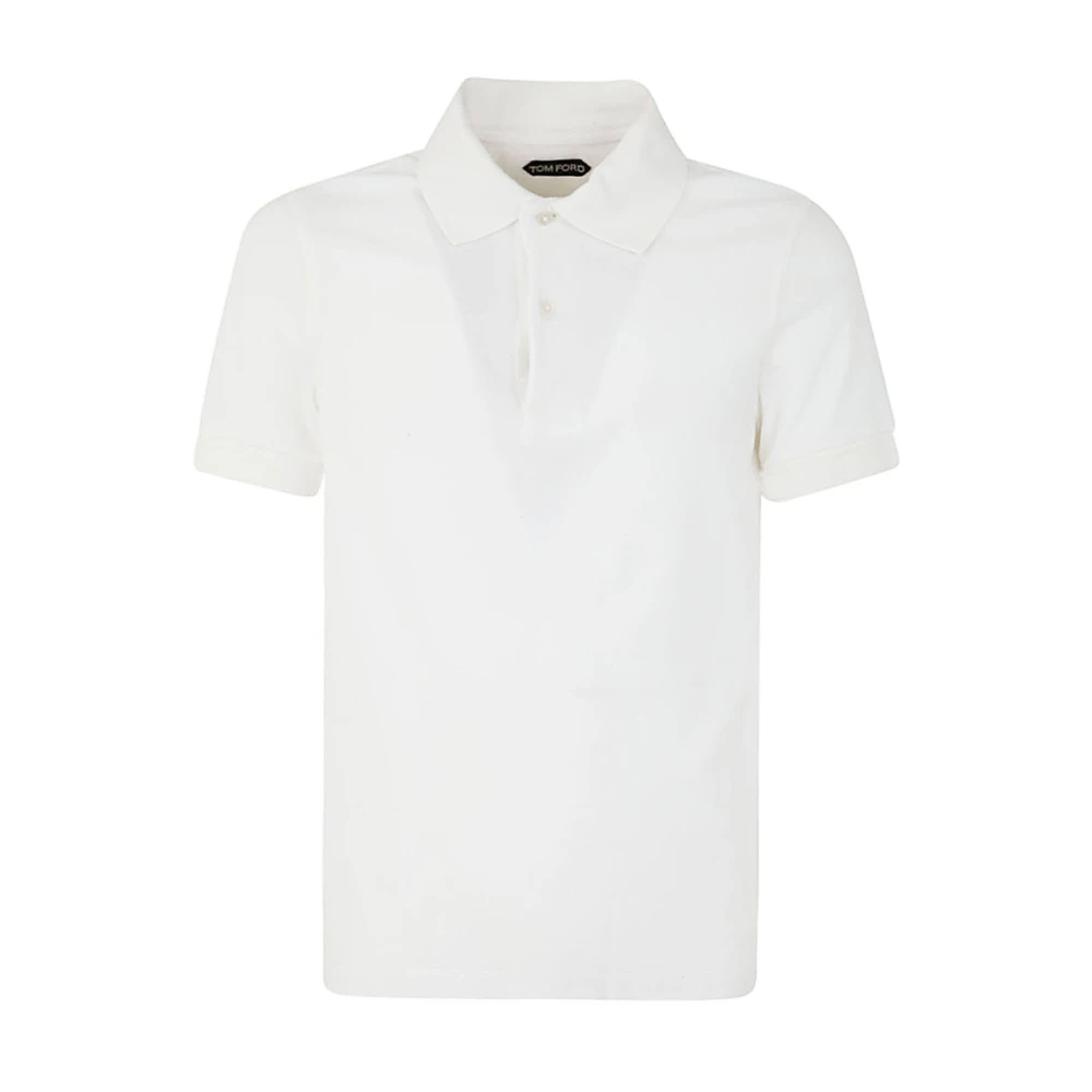 Tom Ford Witte Cut and Sewn Polo White Heren
