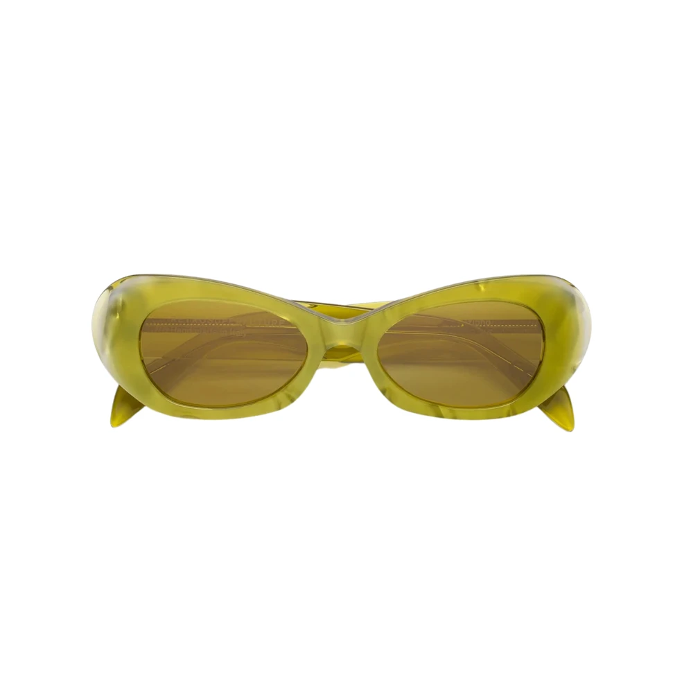 Retrosuperfuture Unisex Yellow I99 Izipho Mindless Sunglasses Acetate Geometric Normal - Image 3