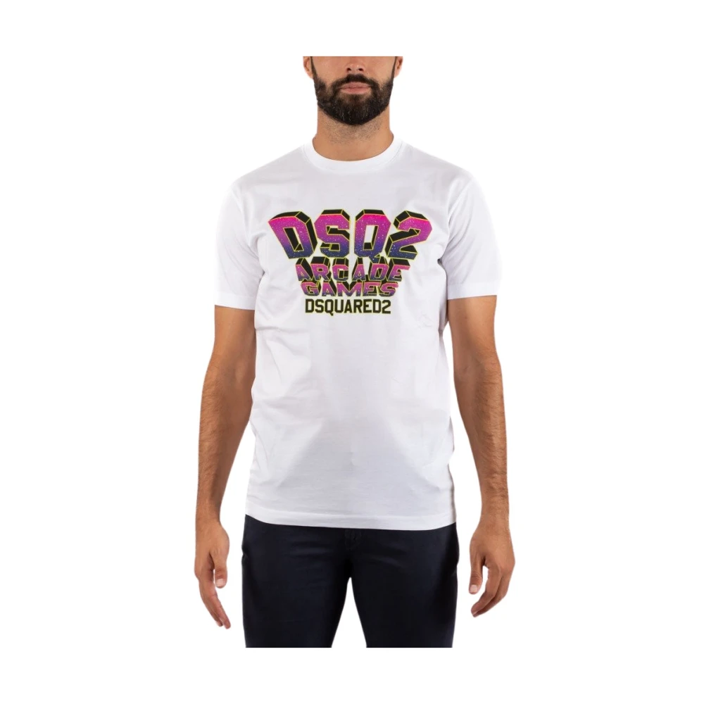 Dsquared2 Men's White Stylish T-Shirt