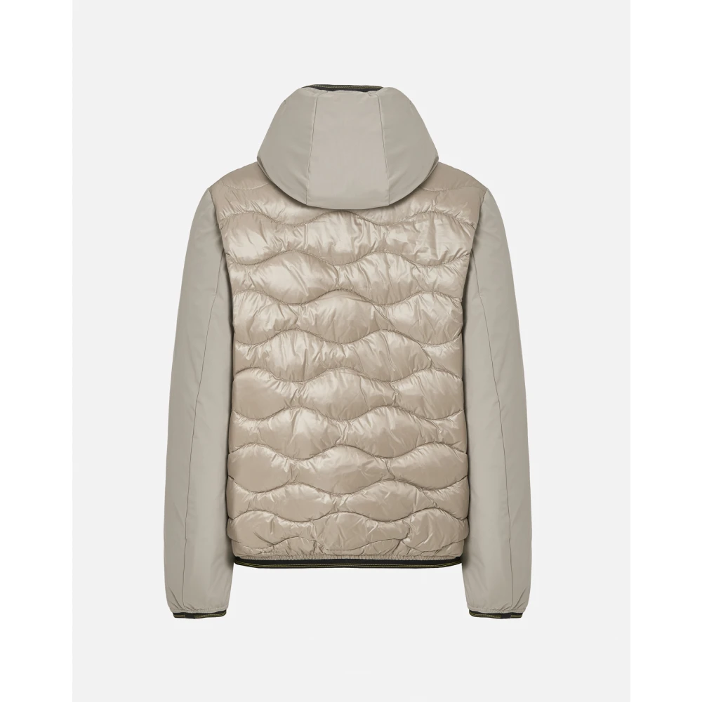 Blauer Beige Jas met Stofmix Beige Heren