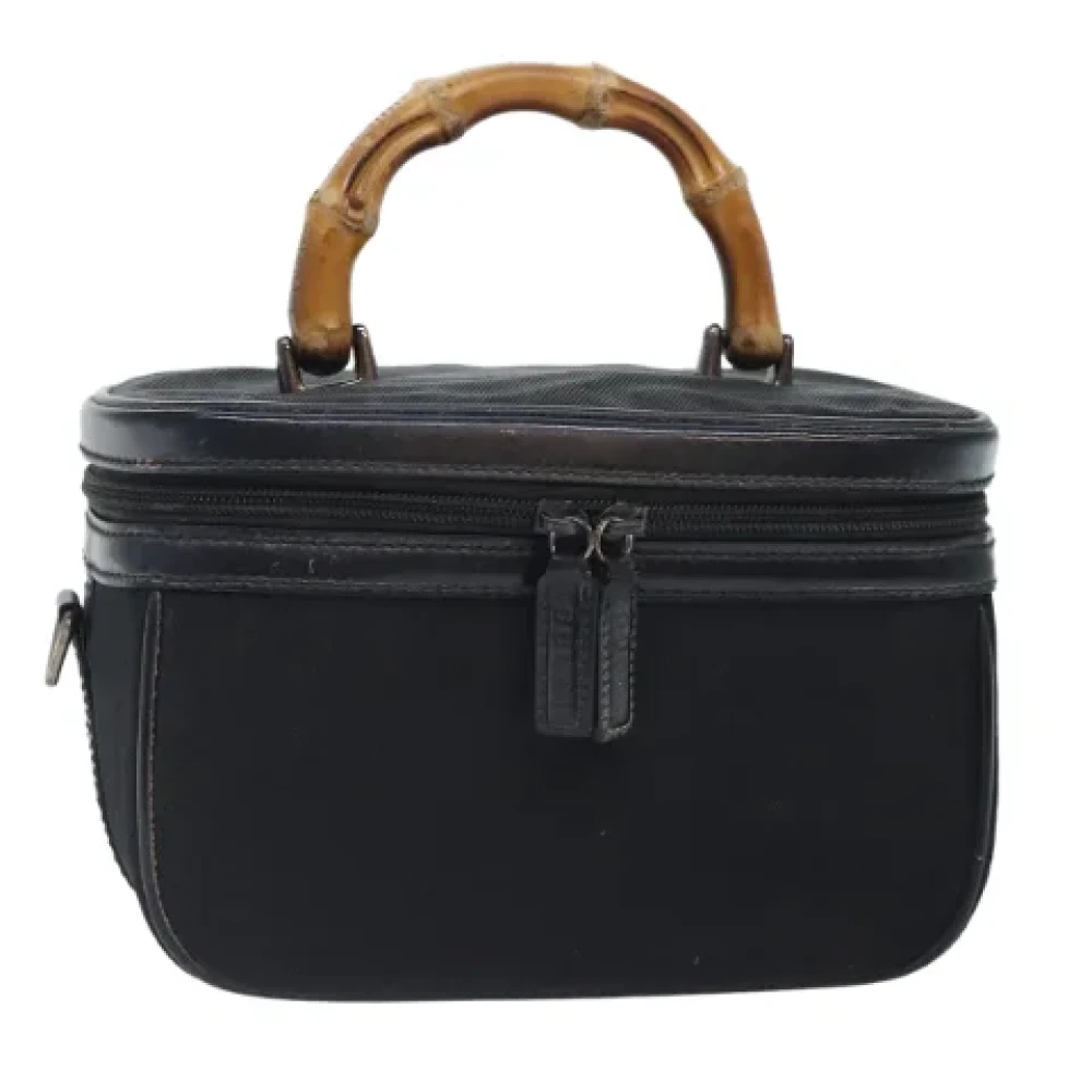 Gucci Vintage Pre-owned Nylon handbags Black Dames