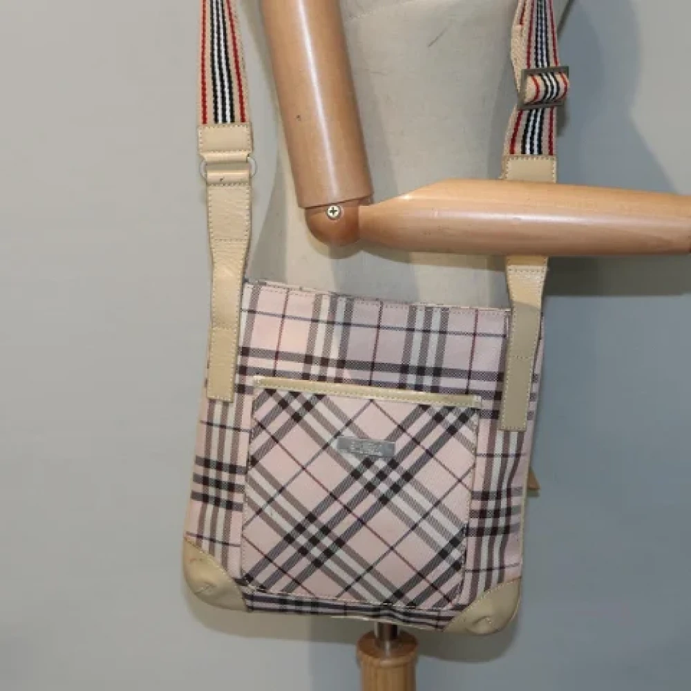 Burberry Vintage Pre-owned Fabric shoulder-bags Beige Dames