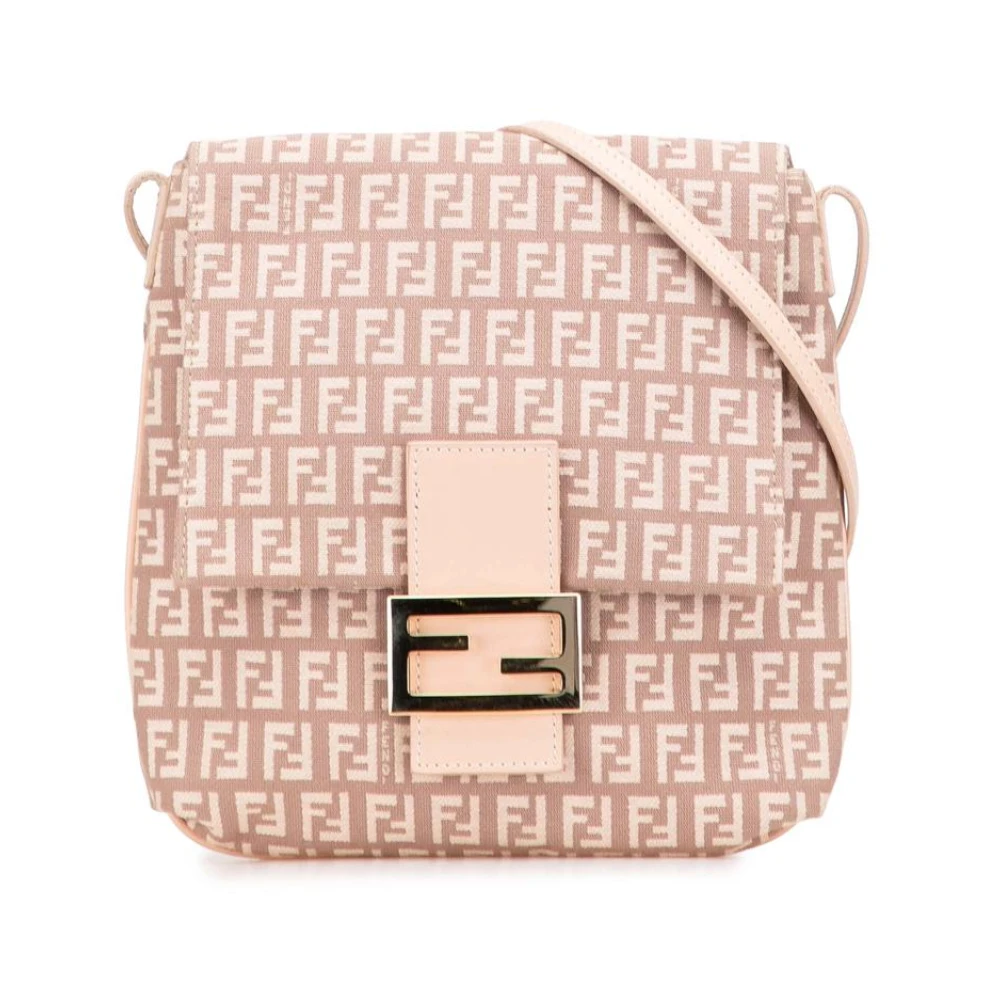 Fendi Vintage Women's Pink Vintage Cross Body Bags, One Size, Pre-Owned Shoulder Bag