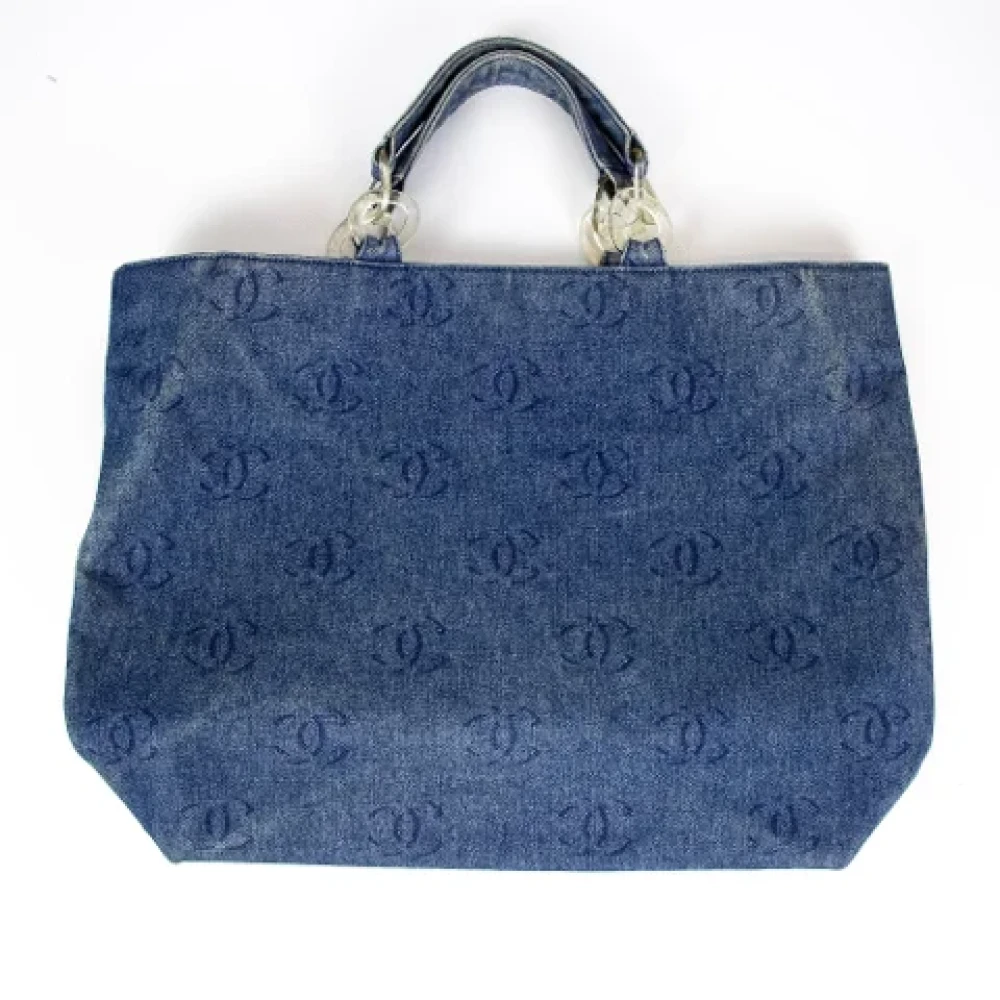Chanel Vintage Pre-owned Denim chanel-bags Blue Dames