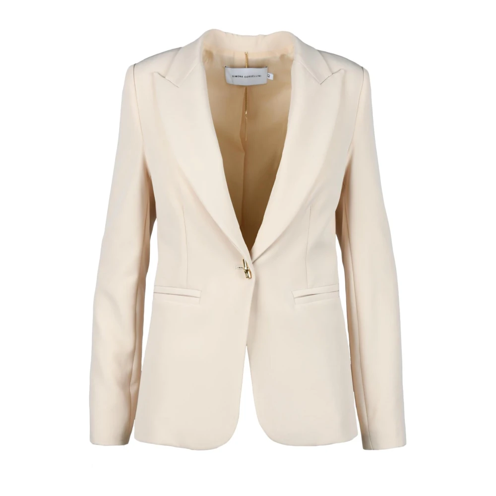 Simona Corsellini Jas Beige Dames