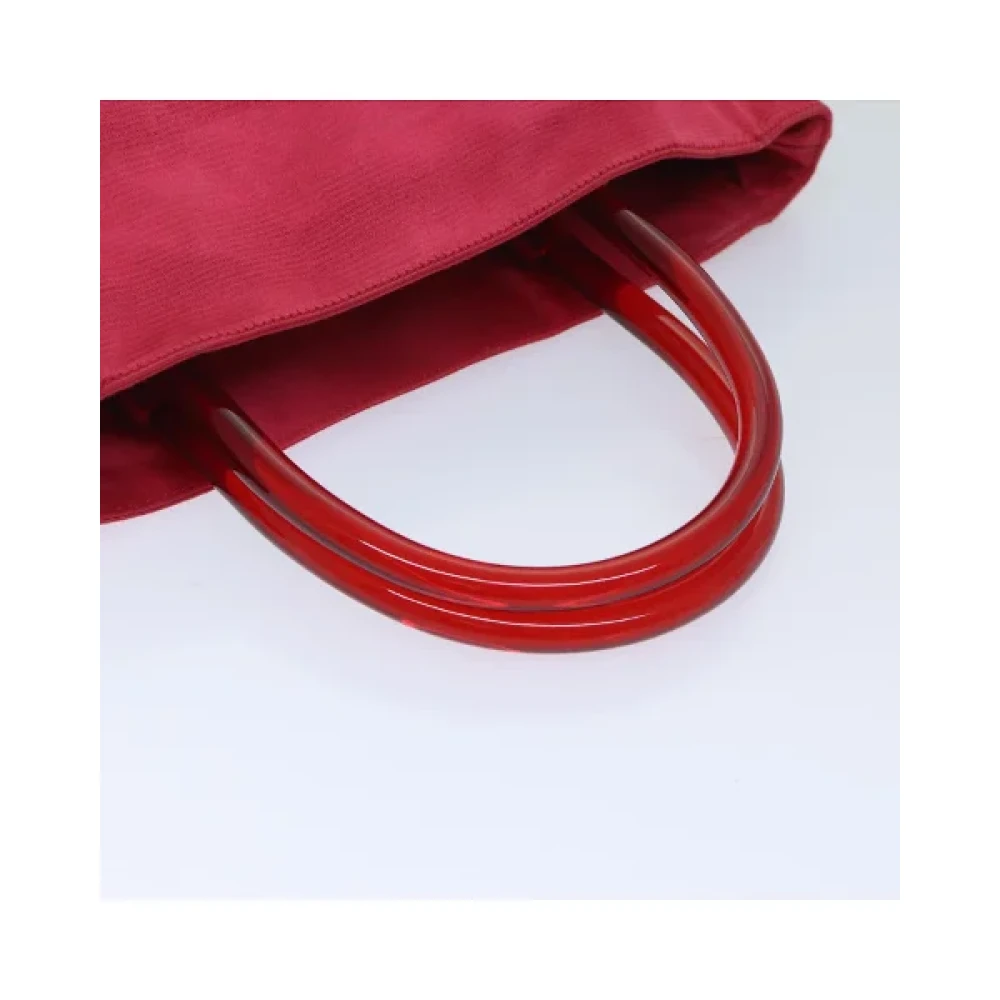 Prada Vintage Pre-owned Satin handbags Red Dames