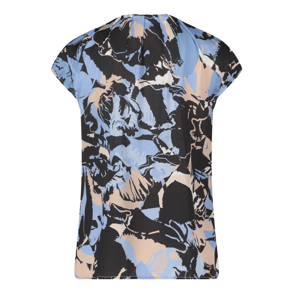Betty & Co Korte Mouw Grafische Blouse Multicolor Dames