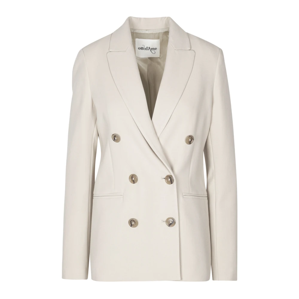 Ottod'Ame Elegante Ecru Jurk Beige Dames
