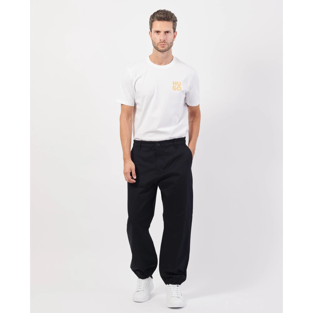 Armani Exchange Zwarte Joggingbroek met Elastische Boorden Black Heren