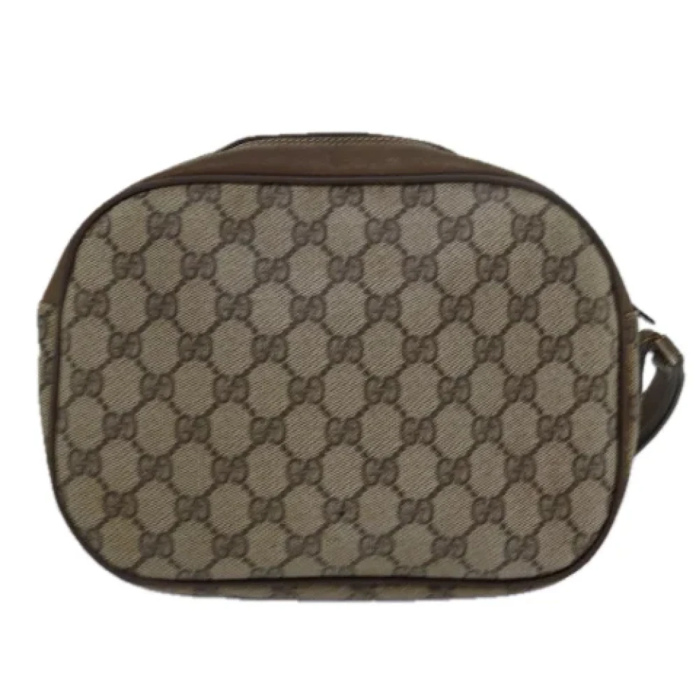 Gucci Vintage Pre-owned Leather clutches Beige Dames