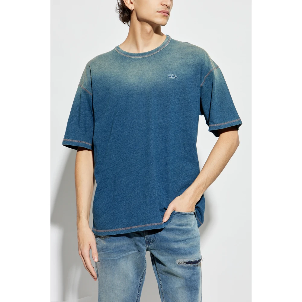 Diesel T-shirt T-Boxt-R11 Blue Heren