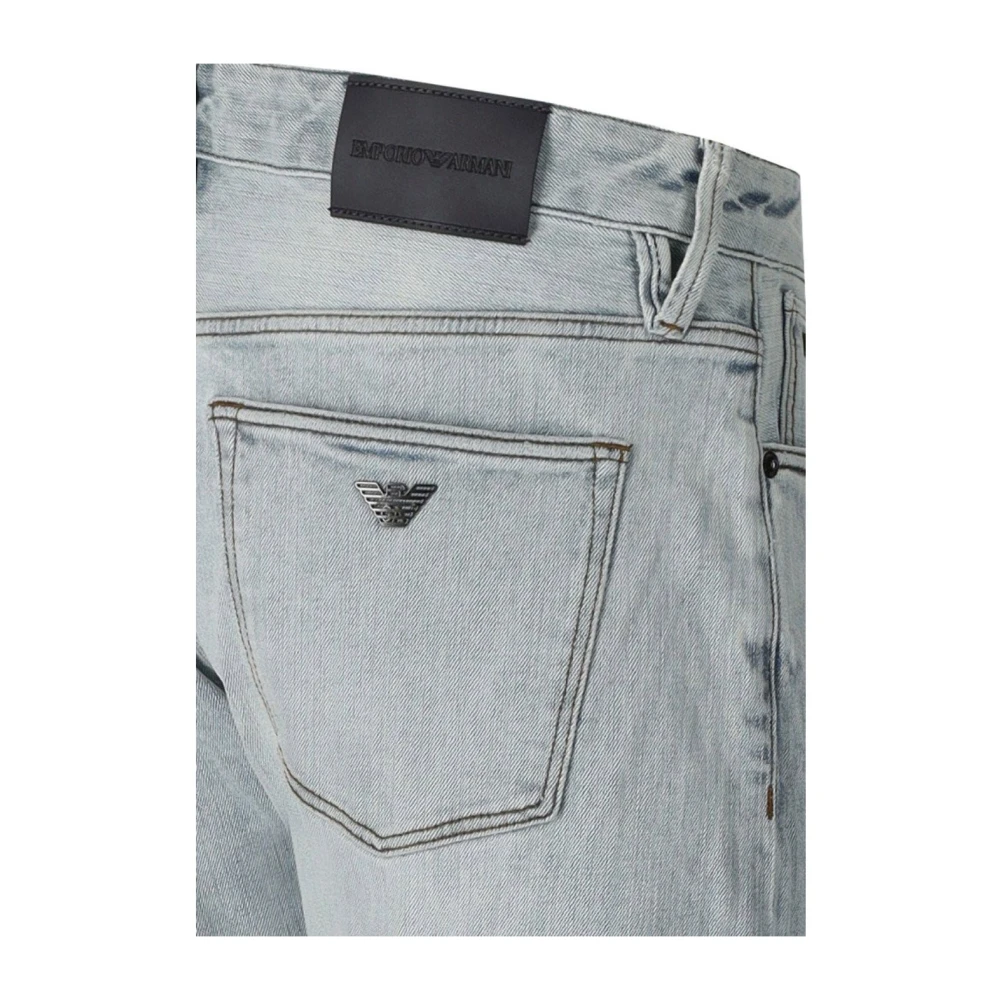Emporio Armani Lichtblauwe Slim Fit Jeans Blue Heren