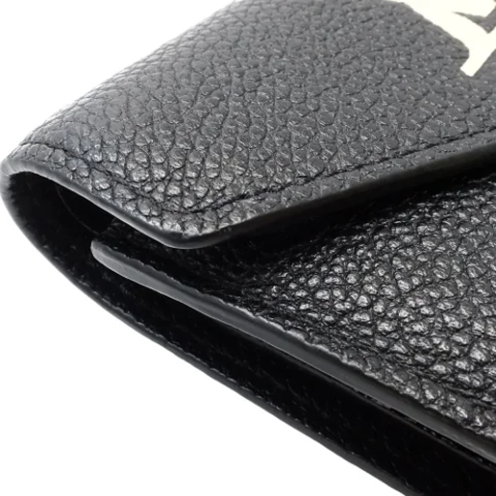 Louis Vuitton Vintage Pre-owned Leather wallets Black Dames