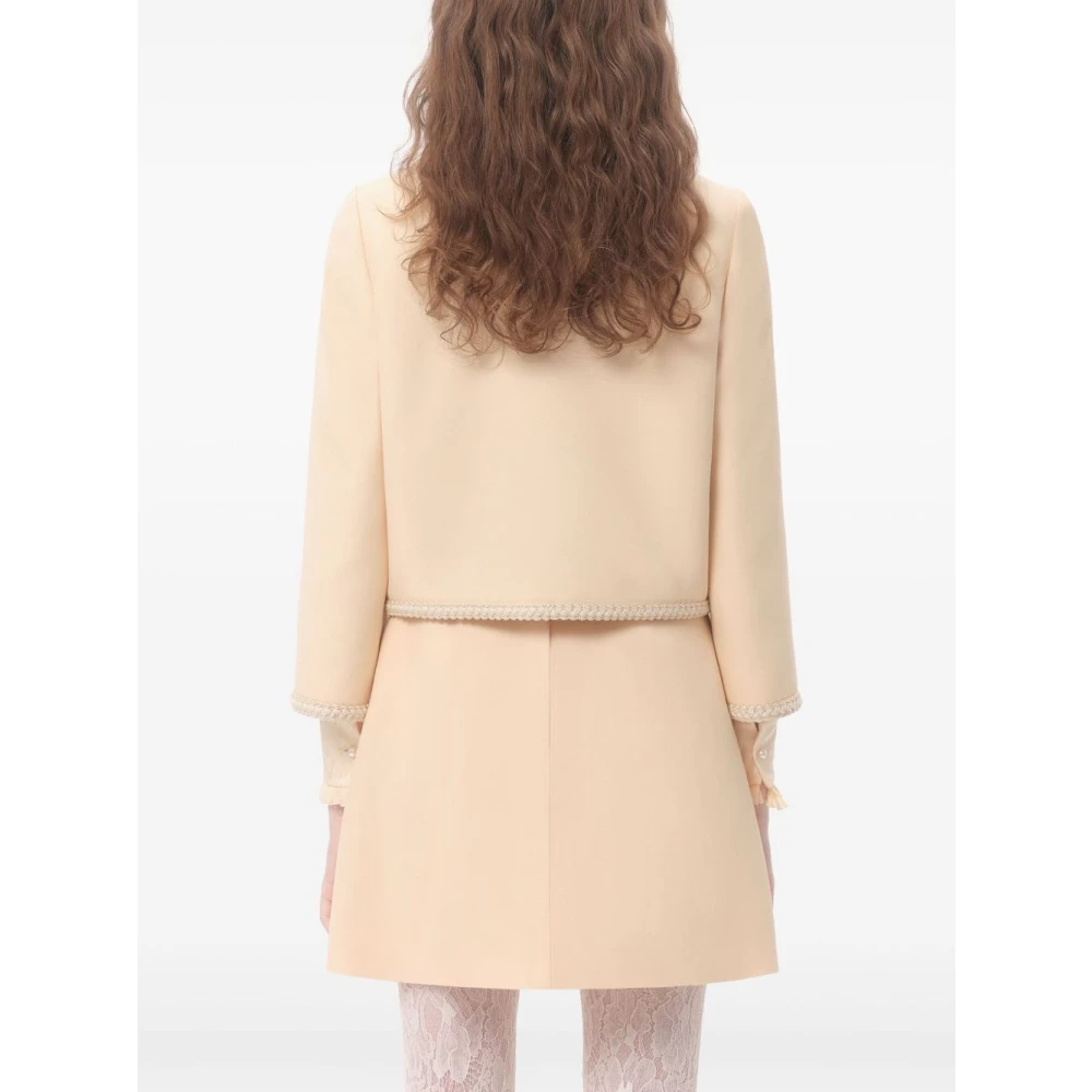 Valentino Garavani Jachtjas met elleboogpatches Beige Dames