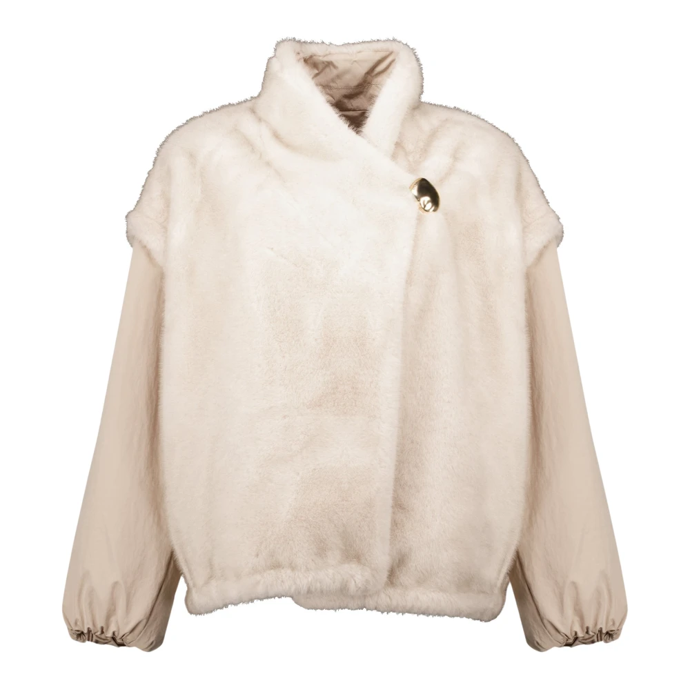 Moncler Damen Beige Jacken, Sgröße: