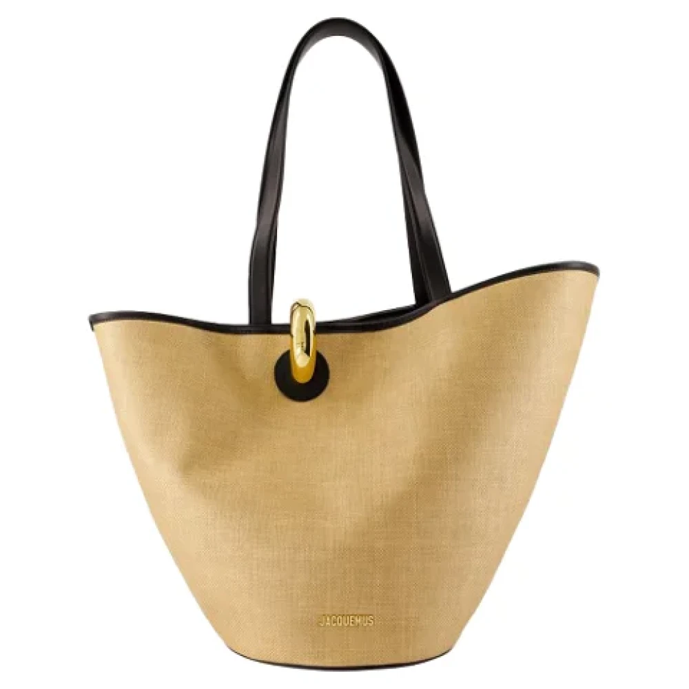 Jacquemus Leather totes Beige Dames