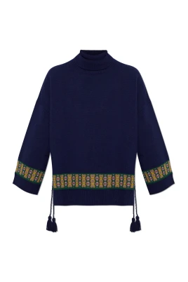 Turtleneck med sidofrynser
