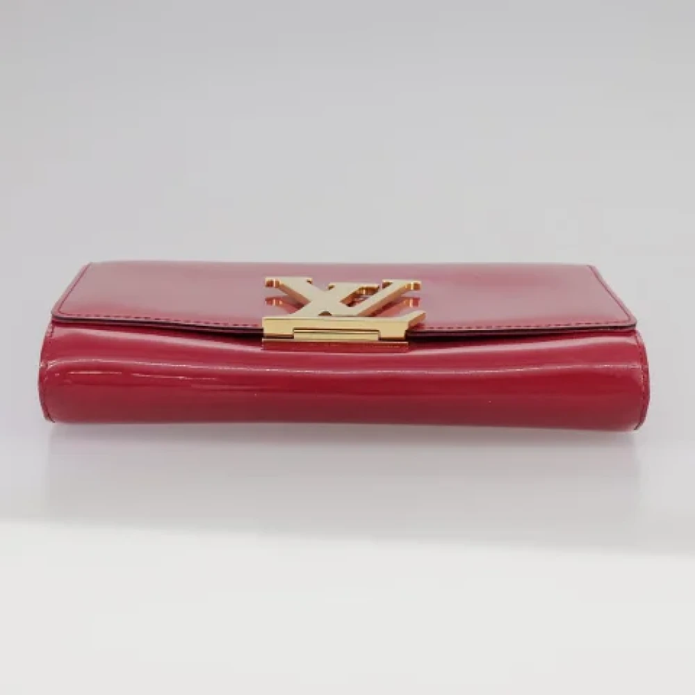 Louis Vuitton Vintage Pre-owned Leather clutches Red Dames