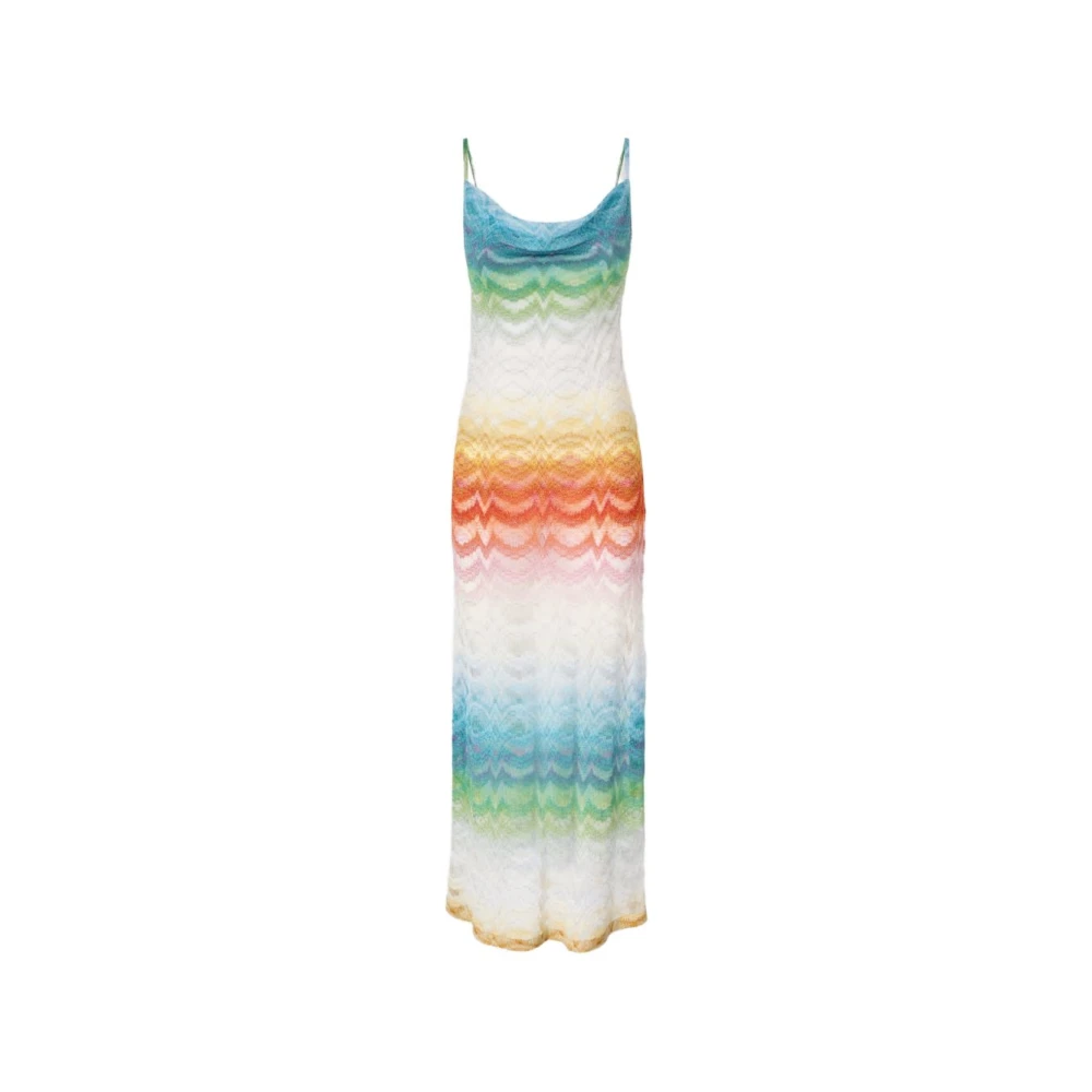 Missoni Donna Multicolor - Abito Lungo Copricostume In Viscosa Lamé Sfumata - Dresses - E - M