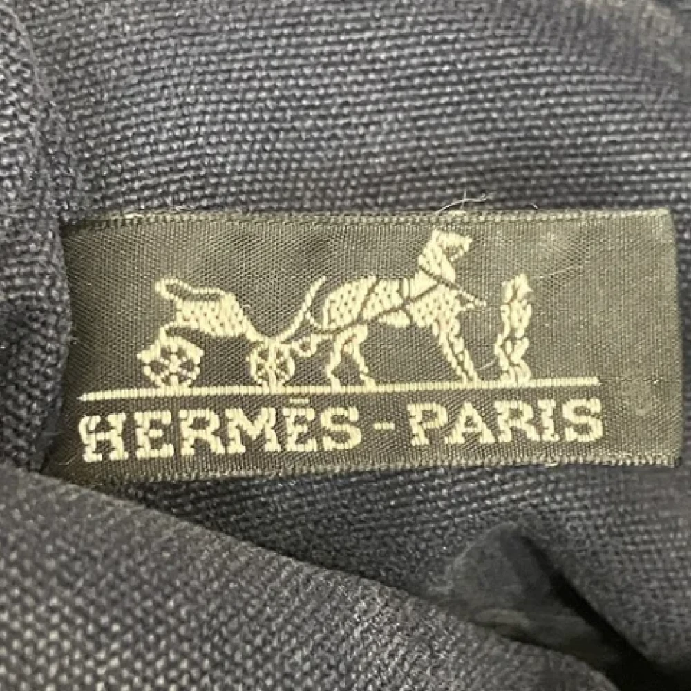 Hermès Vintage Pre-owned Canvas handbags Blue Dames