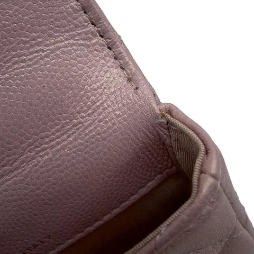 Chanel Vintage Pre-owned Leather wallets Pink Dames