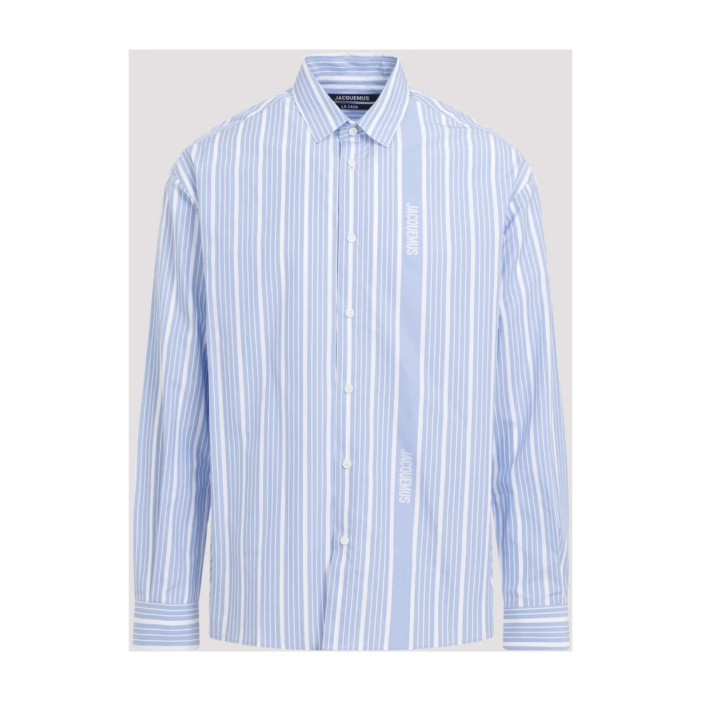 Jacquemus Blauw Overhemd Verhoog Stijl Luxe Blue Heren