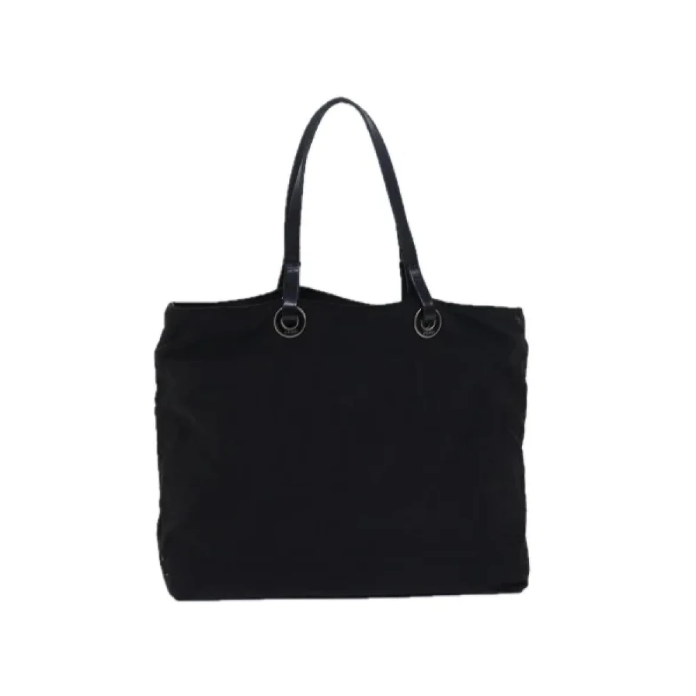Fendi Vintage Pre-owned Canvas handbags Black Dames