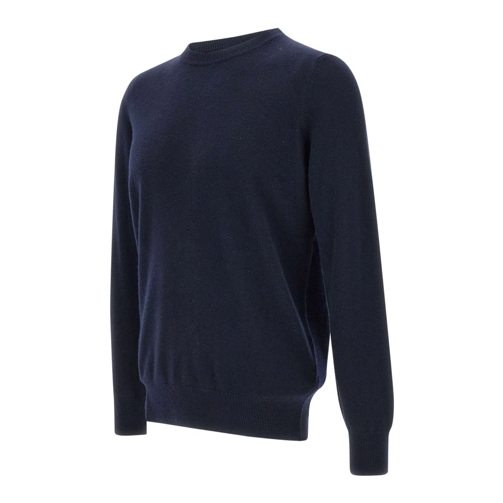 Kangra Kasjmier Crew Neck Trui Blauw Blue Heren