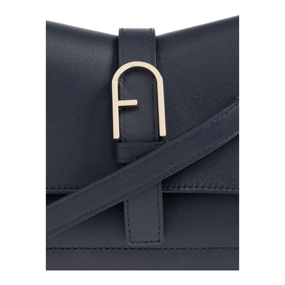 Furla Tas Flow Mini Blue Dames