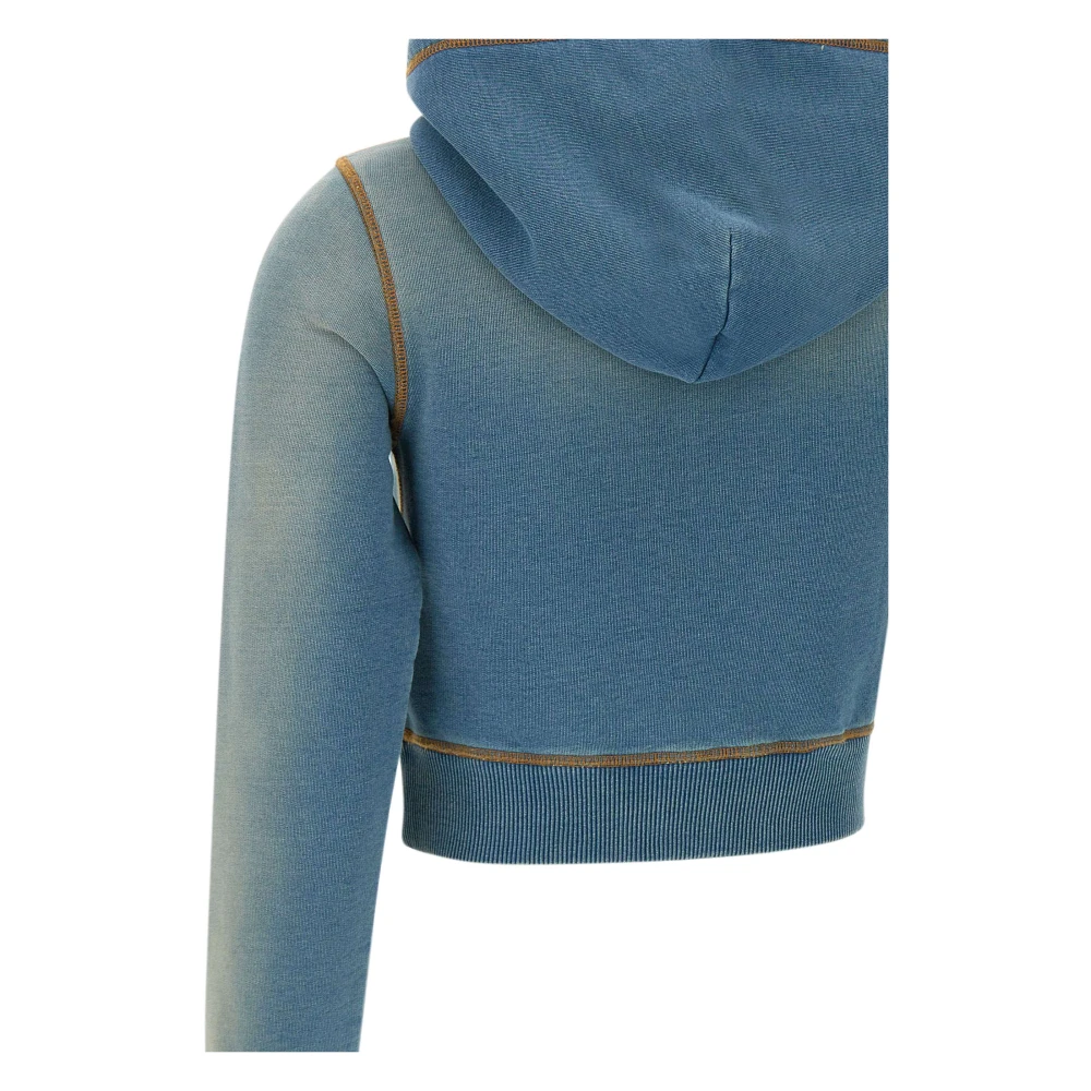 Diesel Blauwe Textuur Hoodie Dames Blue Dames