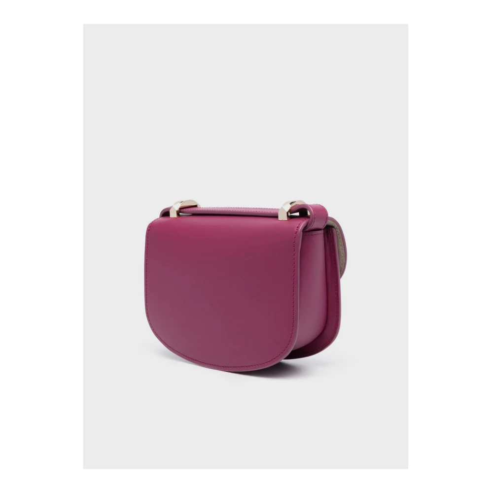 A.p.c. Geneve Mini Leren Tas Purple Dames