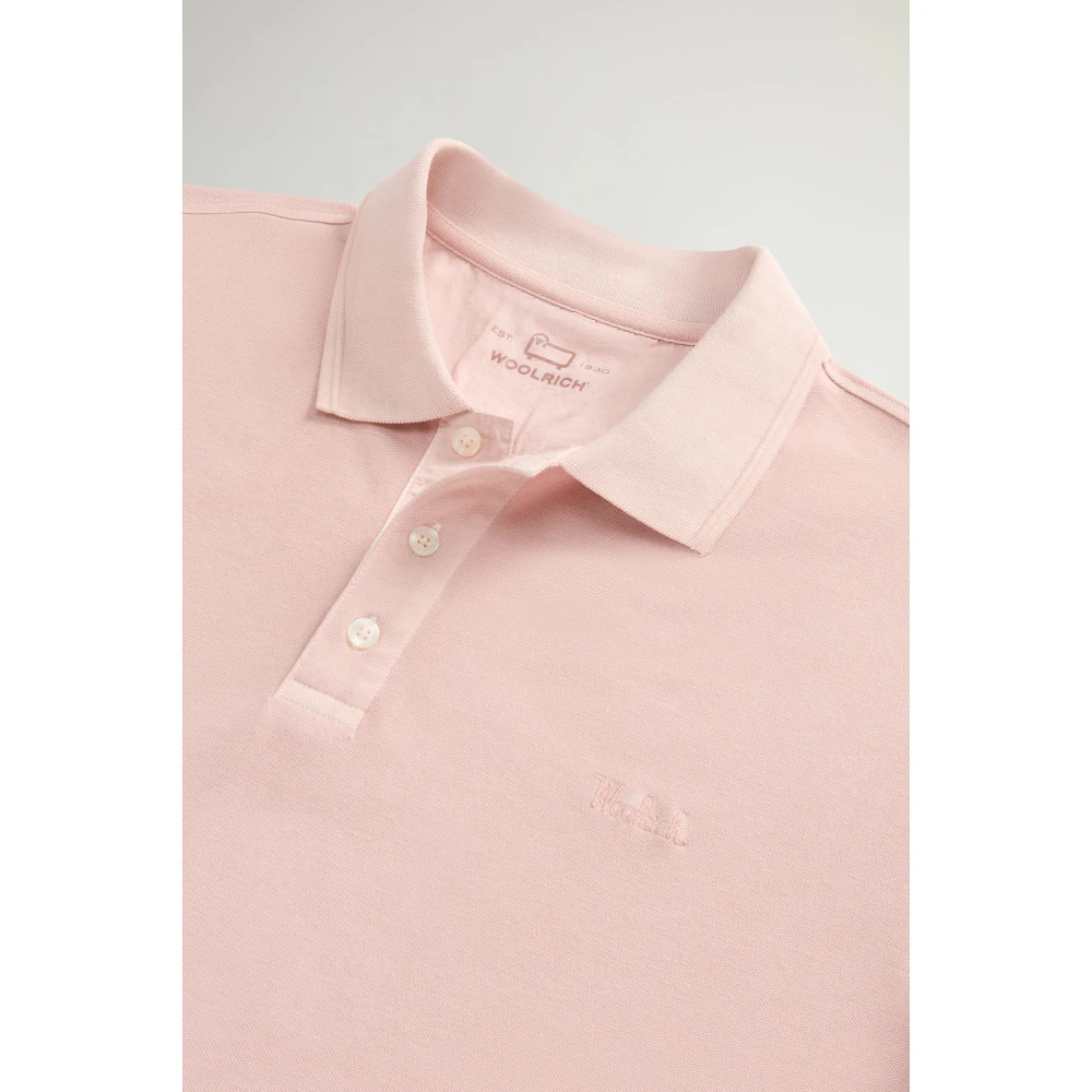 Woolrich Klassieke Polo voor de Zomer Pink Heren
