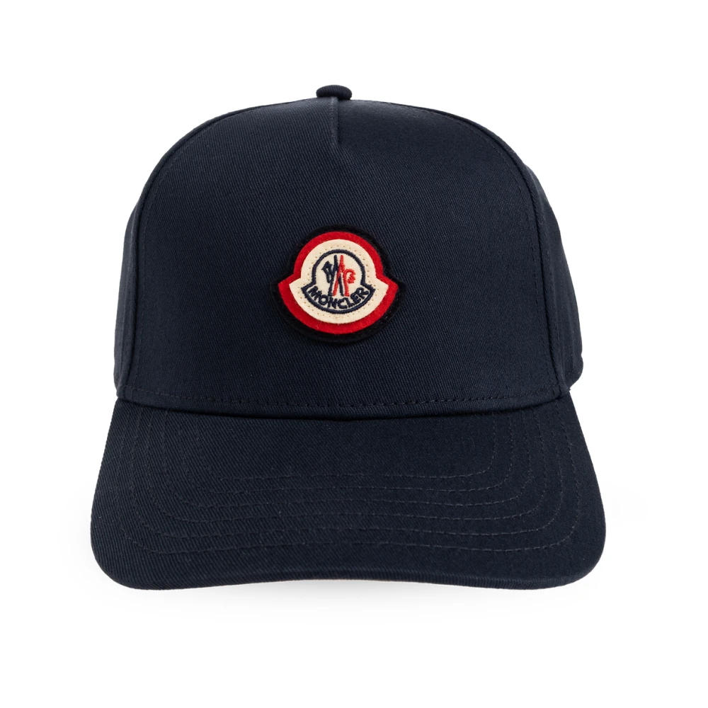Moncler Embroidered Logo Baseball Cap - Mann Hats Blue One Size - Immagine 2